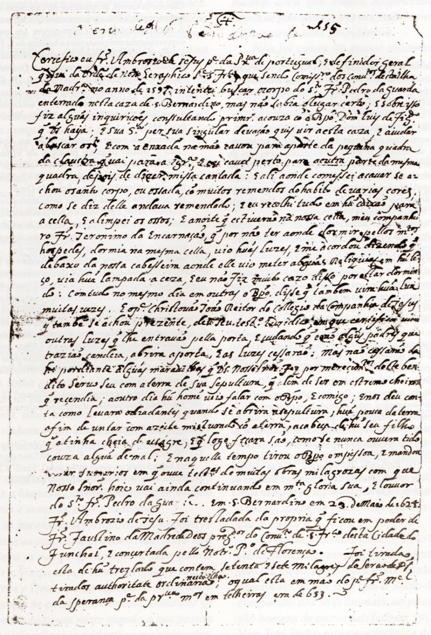 Certificado Da Translada o Dos Restos Mortais De Frei Pedro Da Guarda certificado-da-translada-o-dos-restos-mortais-de-frei-pedro-da-guarda