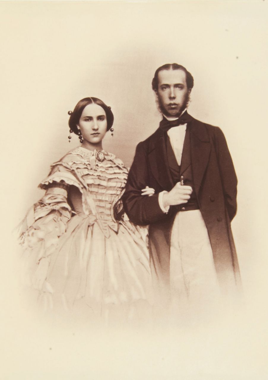 Maximiliano de Habsburgo e Carlota de Saxe, arquiduques de Áustria ...
