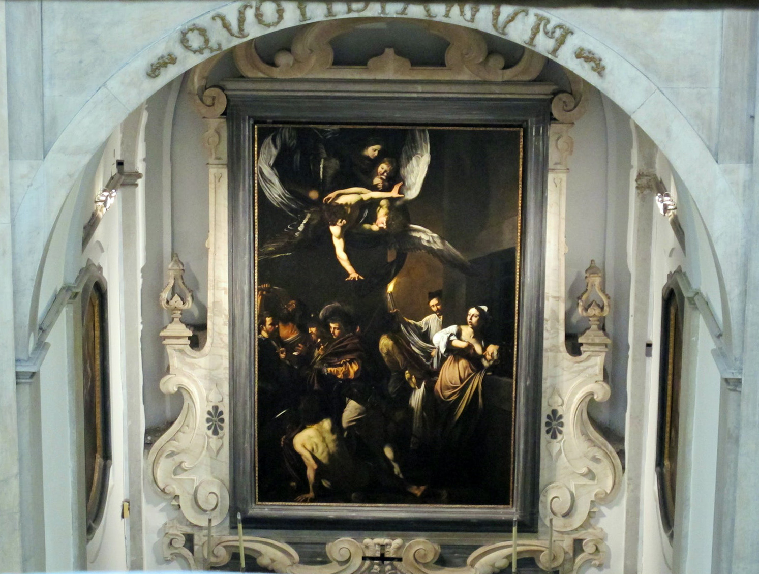 Sete Obras de Misericórdia, óleo de Caravaggio, 1606 a 1697, Nápoles