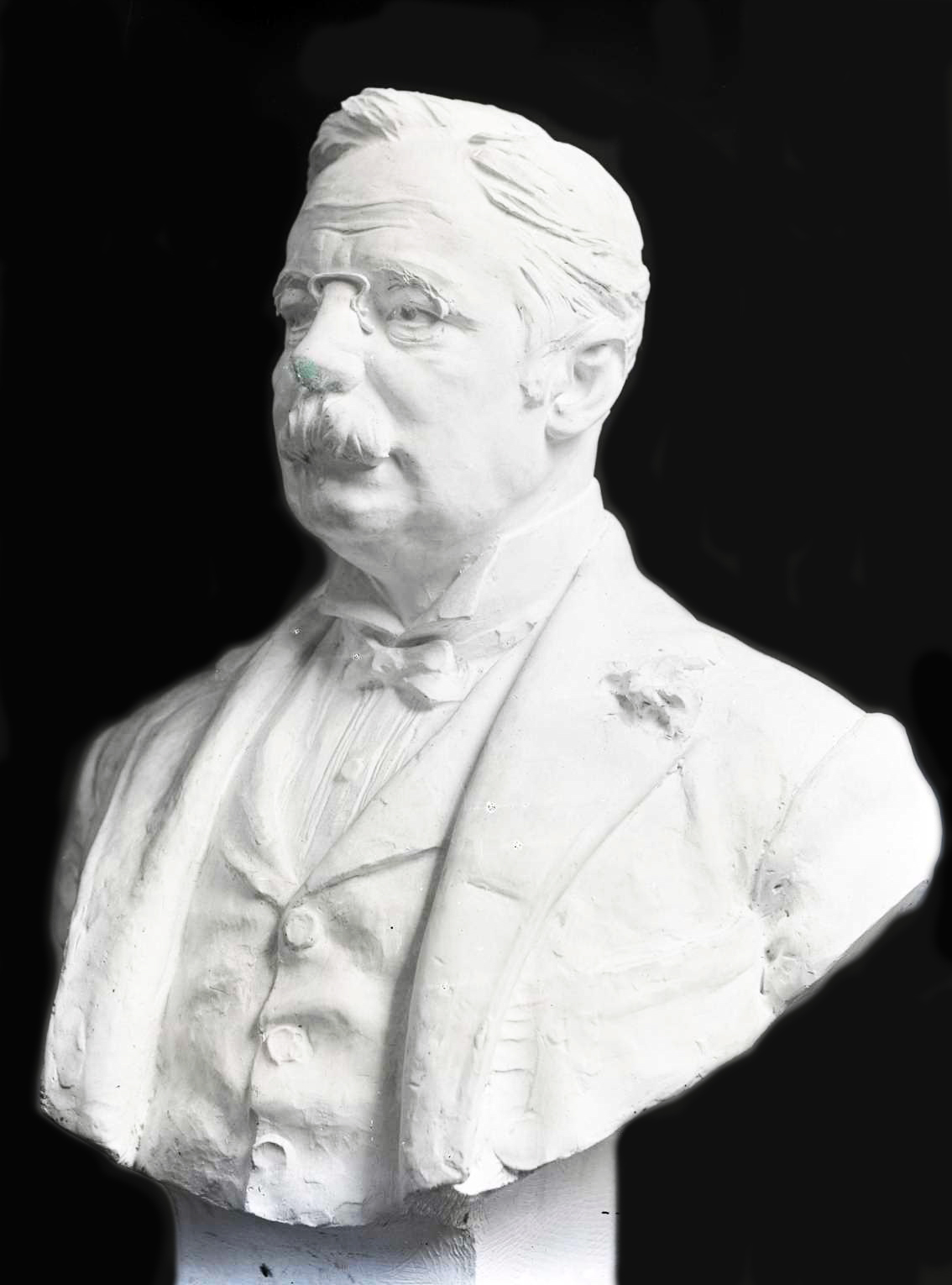 Busto de Luís da Rocha Machado, gesso de Francisco Franco, Funchal ...