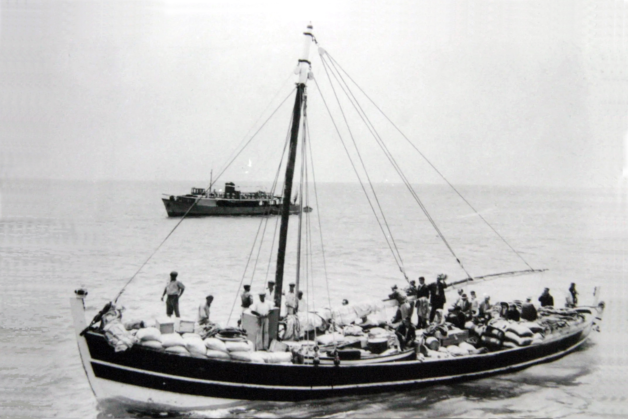 Embarcação de cabotagem, 1948 (c.), porto