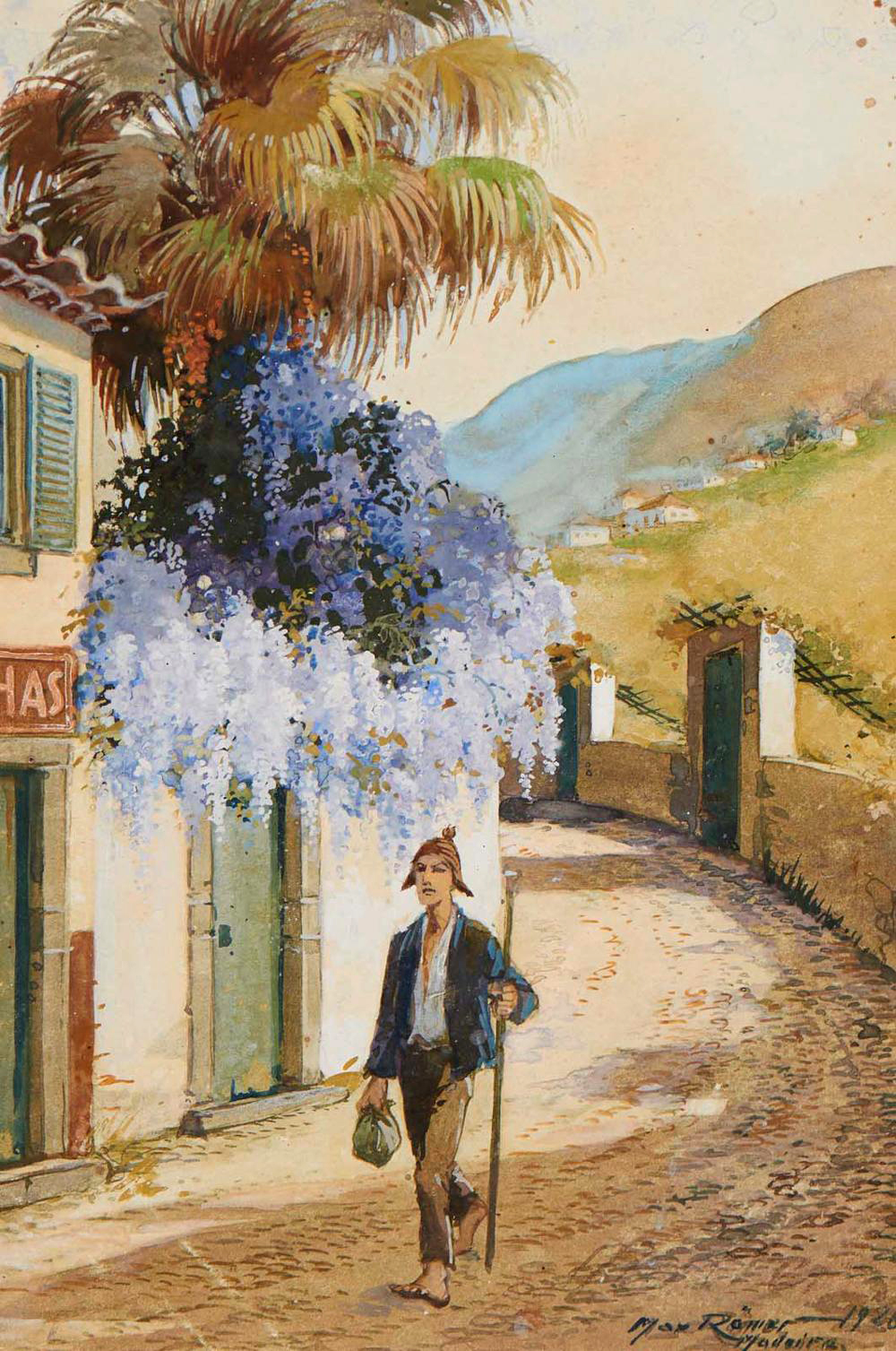 Vil o No Caminho De Santo Ant nio Aguarela De Max R mer 1926 Funchal vil-o-no-caminho-de-santo-ant-nio-aguarela-de-max-r-mer-1926-funchal