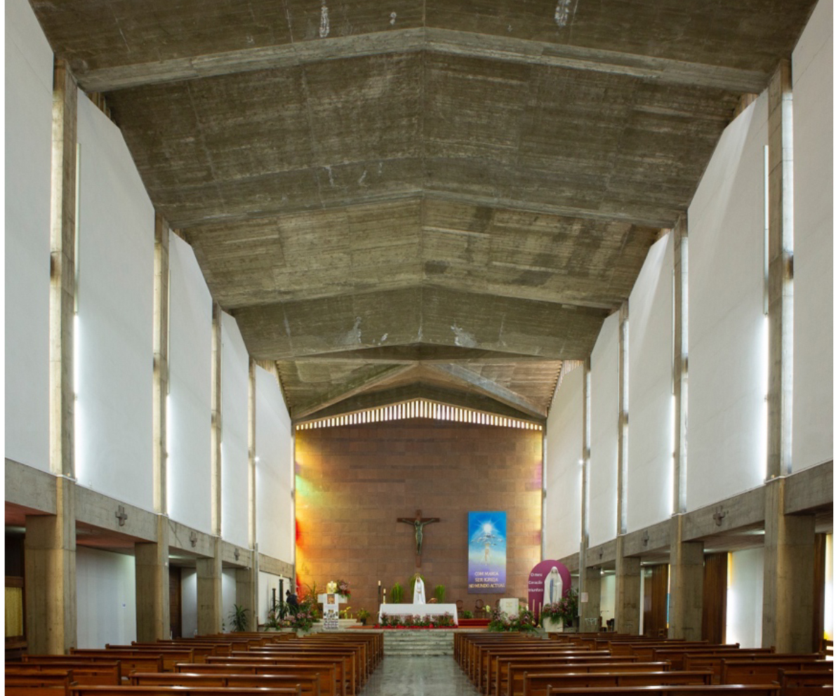 Interior da igreja do Imaculado Coração de Maria, Raul Chorão Ramalho, 195557 e seguintes, até Interior da igreja do Imaculado Coração de Maria, Raul Chorão Ramalho, 195557 e seguintes, até