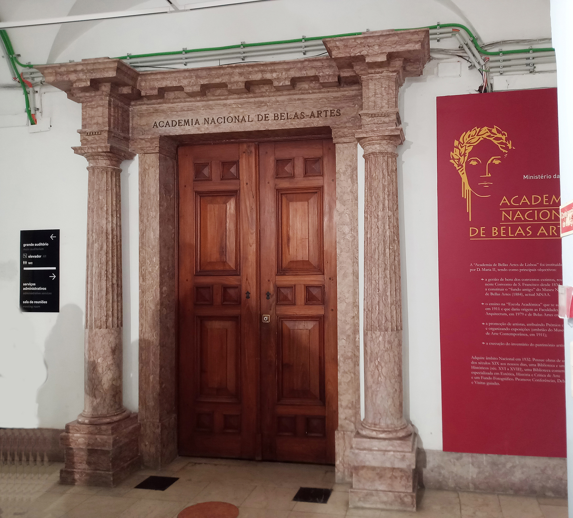 Portal da Academia Nacional de Belas-Artes, reforma de 1890 (c ...
