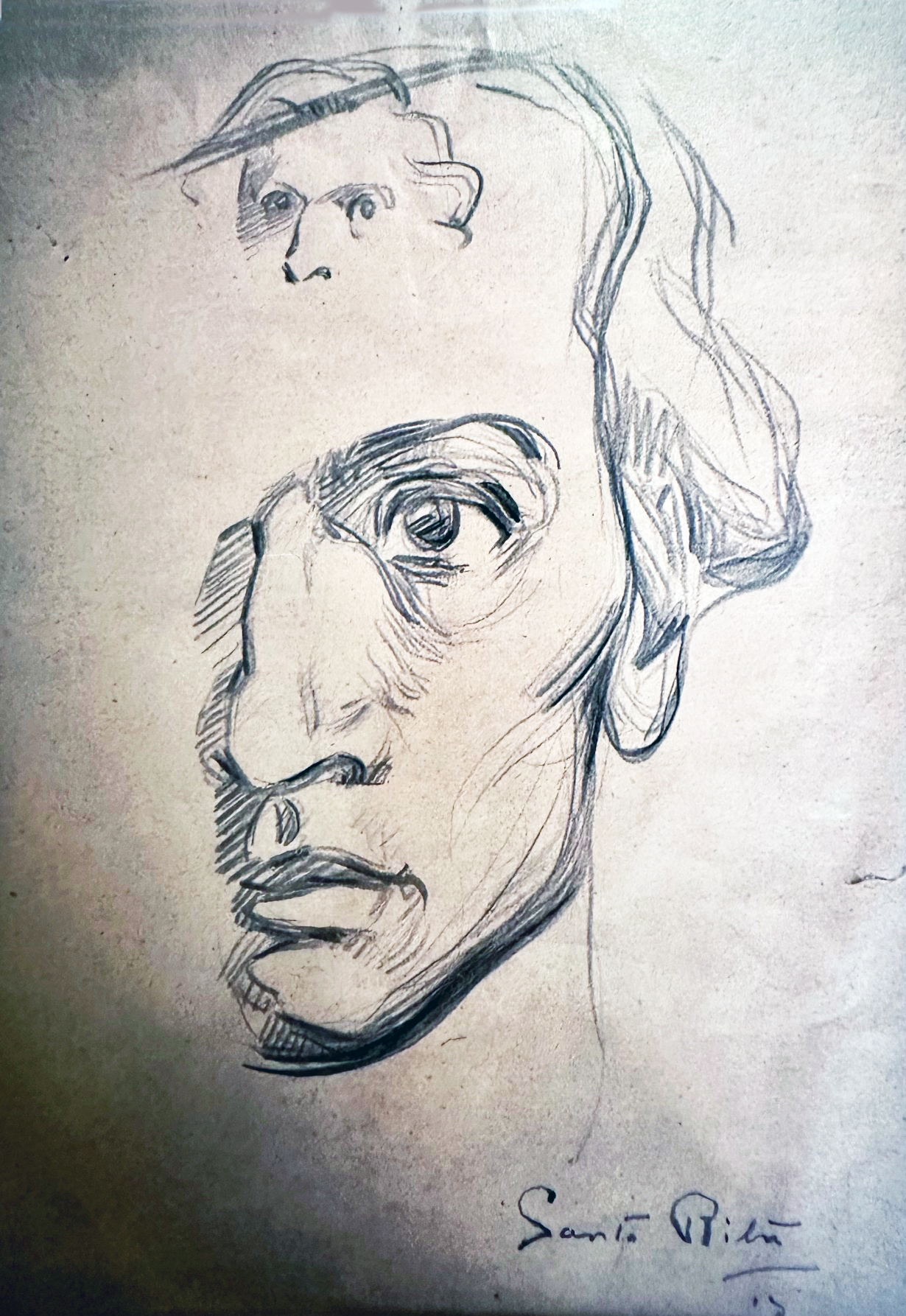 Pintor Rita Cabeça, desenho de Santa-Rita pintor, 1913 (c.), coleção privada ...